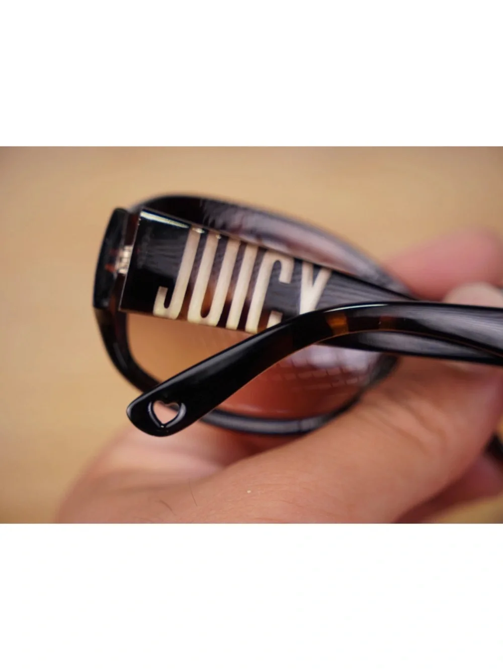 Juicy Couture Oversized Round Tortoise Pattern Sunglasses Distinctive 56-16-130